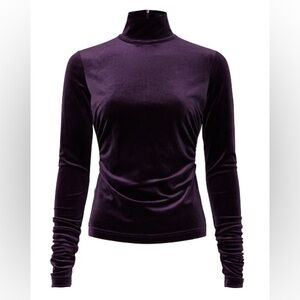 Toccin Velvet Turtleneck Top S RTR $225 retail